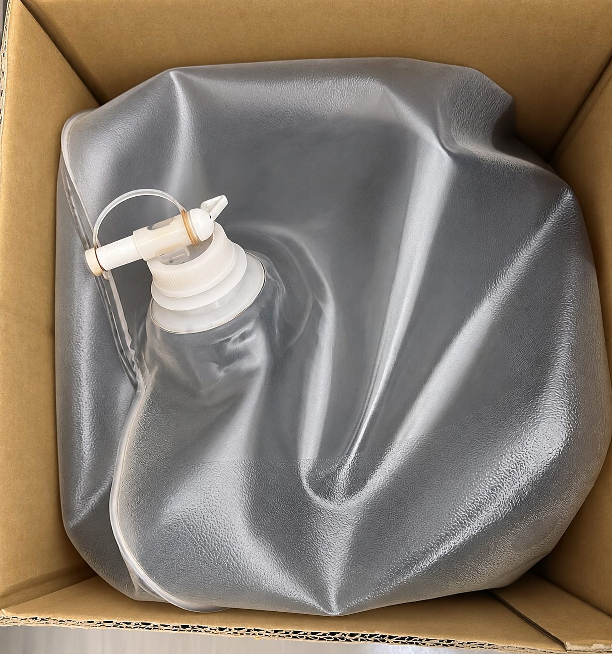 Liquid ingredients · bag-in-box packaging